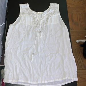White tank top